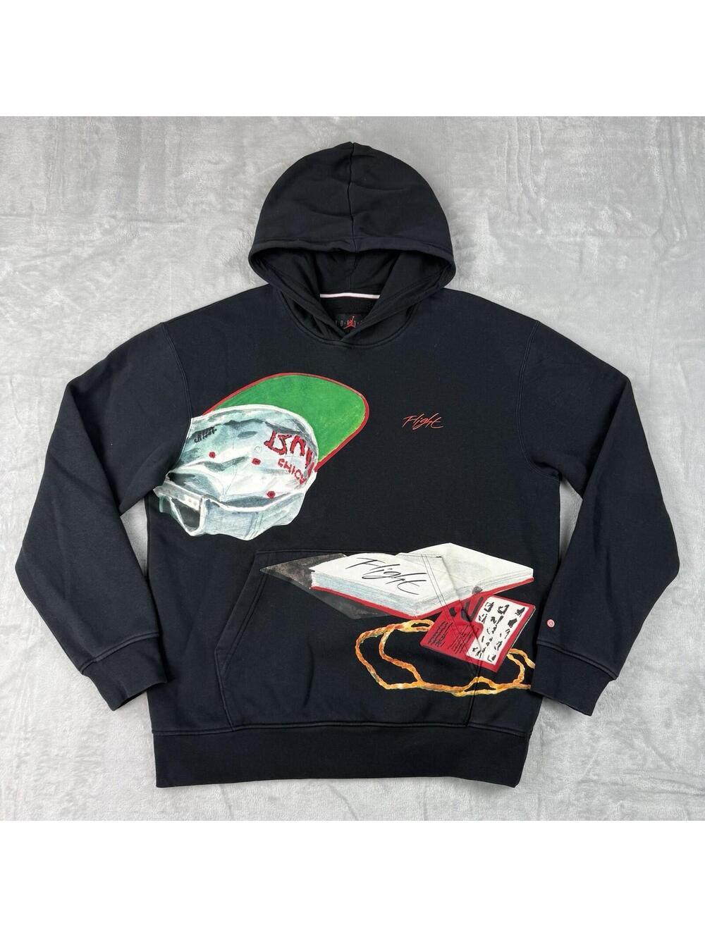 Jordan Artist Series Hoodie By Jacob Rochester Size L Basketball Graphic Rare